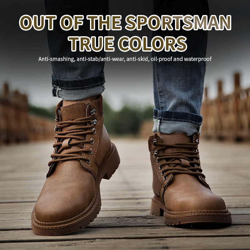 Waterproof Work Boots Steel To - Men'S Shoes Water Resistant recension och pris