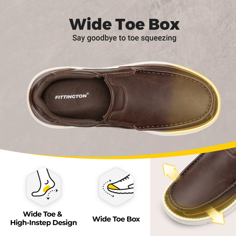 Fittington Men'S Slip‑On Dress - Men'S Shoes Water Resistant recension och pris