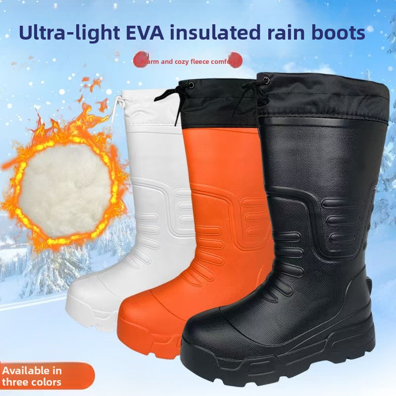 Thickened Cotton EVA Foam Rain - Men'S Shoes Water Resistant recension och pris