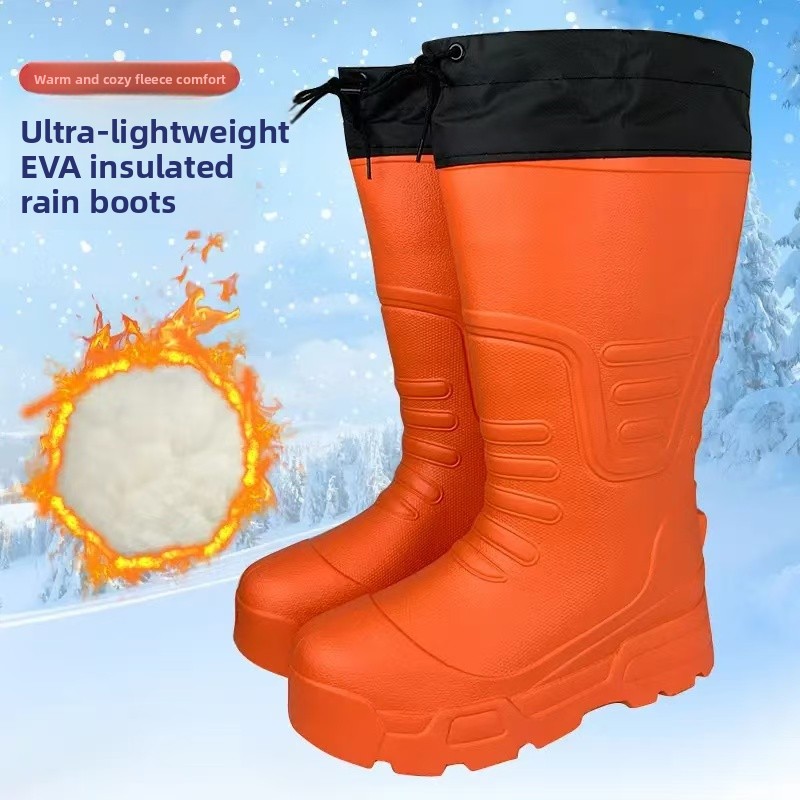Thickened Cotton EVA Foam Rain - Men'S Shoes Water Resistant recension och pris