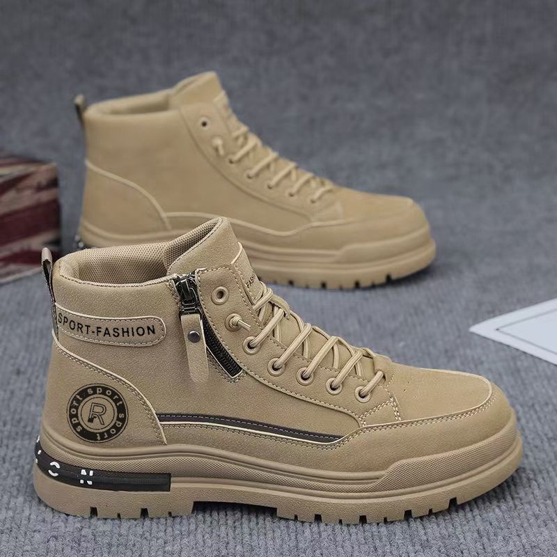 Men Retro High Top Work Boots  - Men'S Shoes Hoka Sale recension och pris
