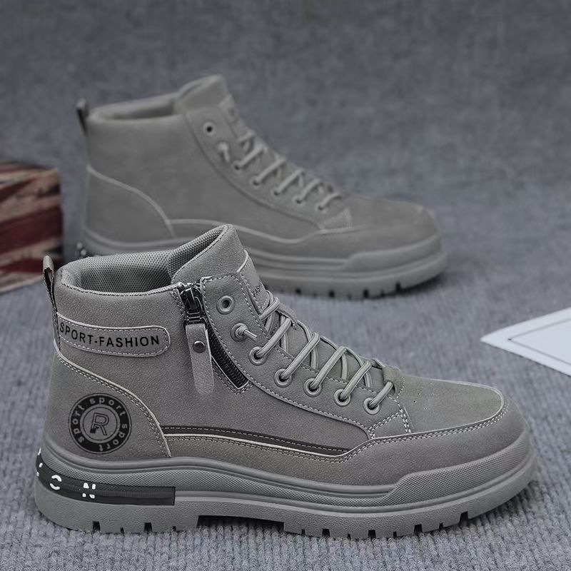 Men Retro High Top Work Boots  - Men'S Shoes Hoka Sale recension och pris